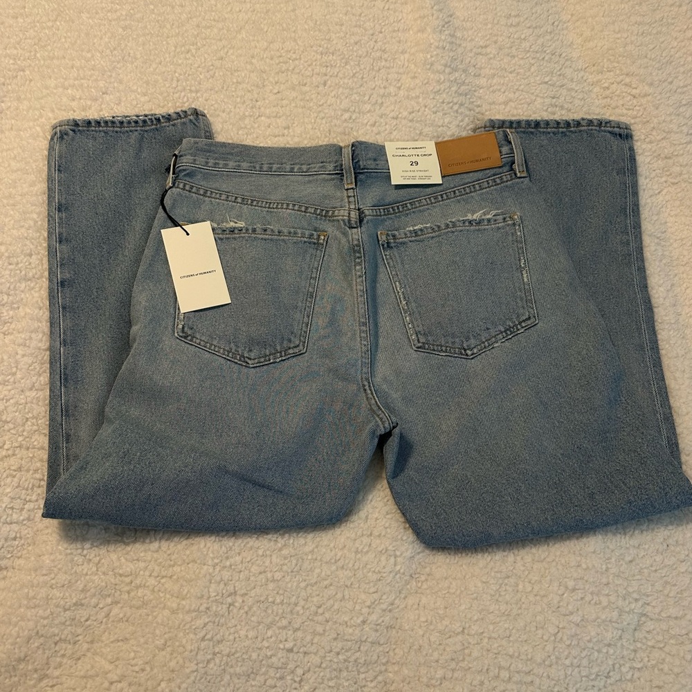 *NEW* Citizens Of Humanity: High Rise Charlotte Crop Jeans 29 - Picture 7 of 8